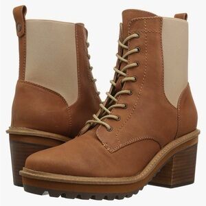 ANTHROPOLOGIE X KELSI DAGGER BROOKLYN PARKWAY ANKLE COMBAT BOOT SIZE 8